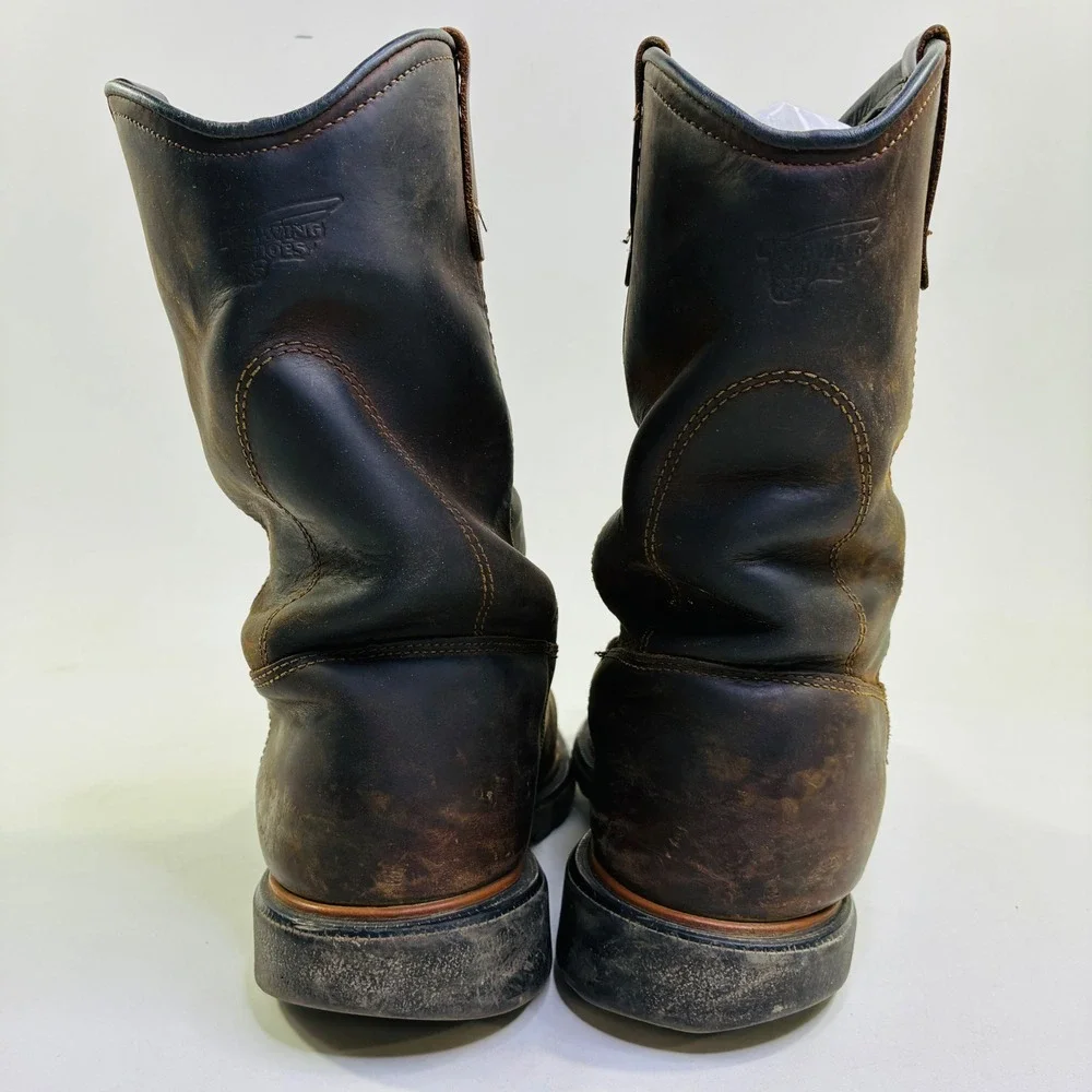 Red Wing 2272 DynaForce Mens 10 E2 Brown Leather Steel Toe Work Boots USA Made
